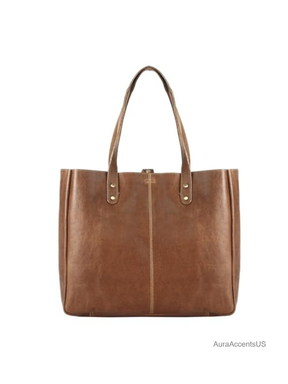 Full Grain Leather Tote Bag Women Purse Satchel Travel Handbag